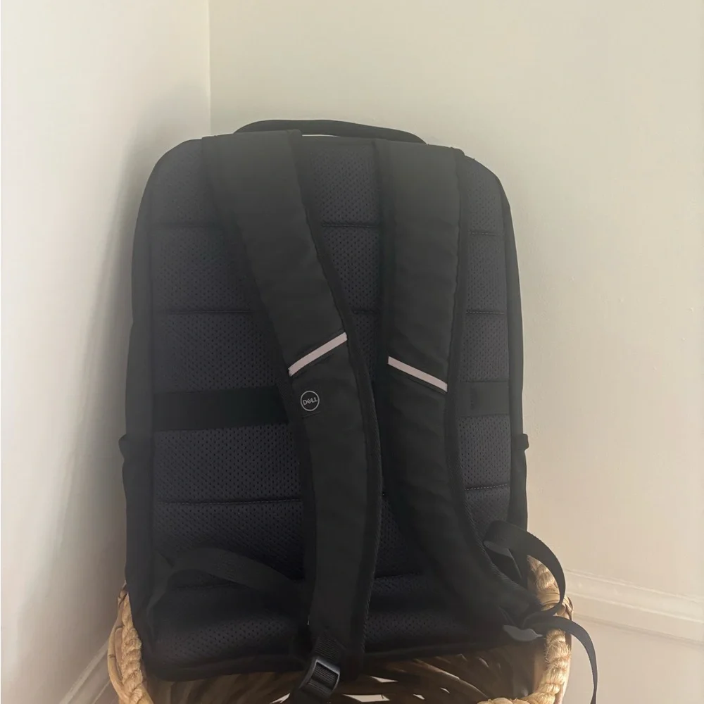 Dell Black Solid Laptop Backpack